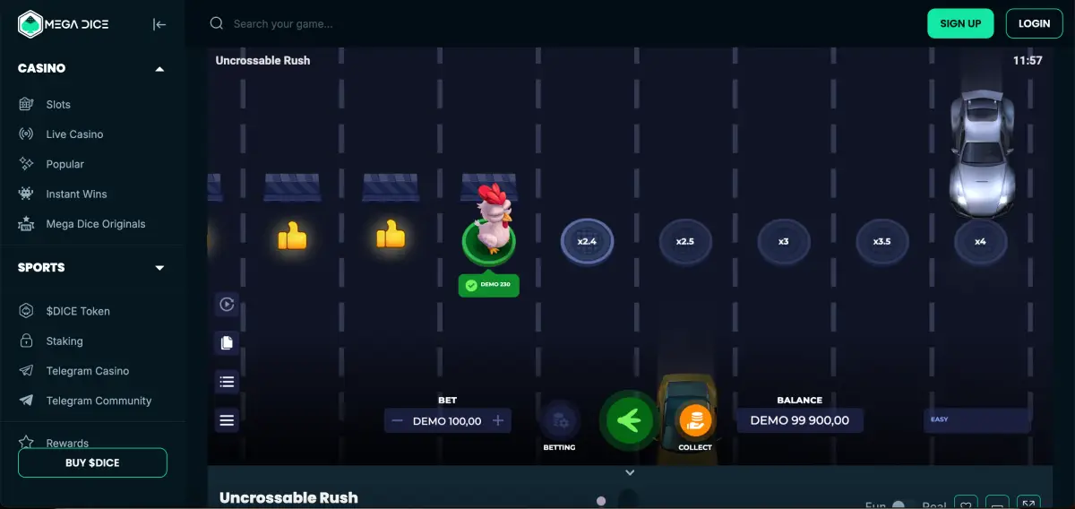 List of supported cryptocurrencies and estimated deposit times at Mega Dice