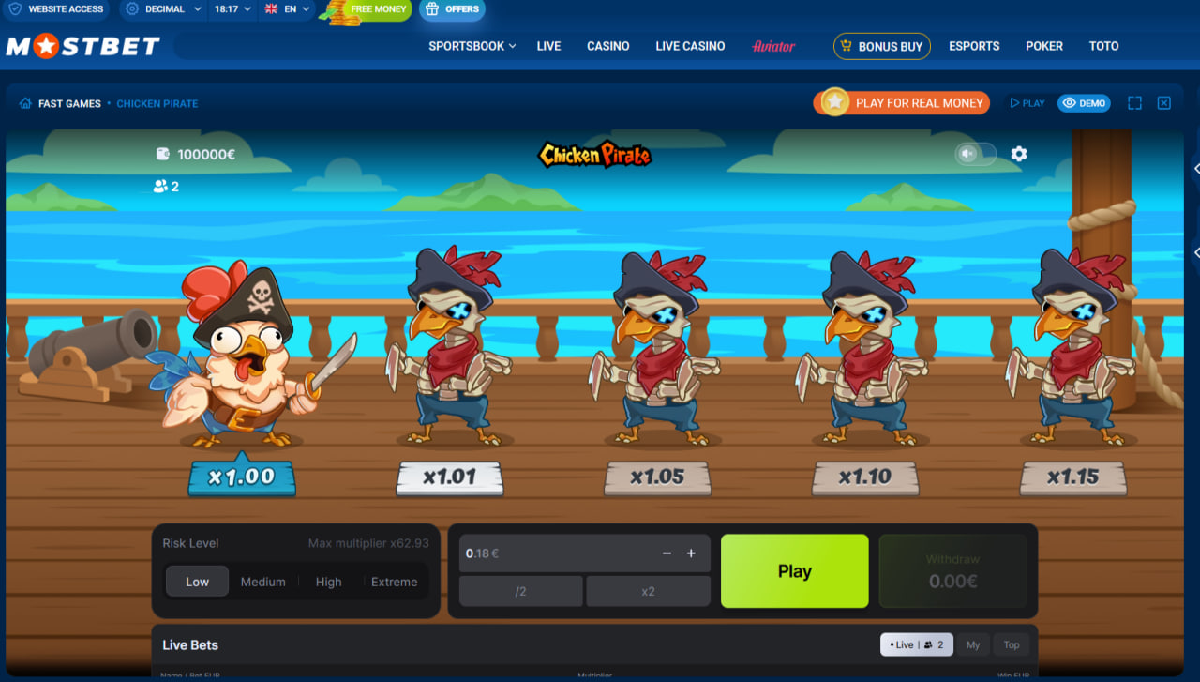 Bonus features in Chicken Pirate including Bonus Hit and treasure chest