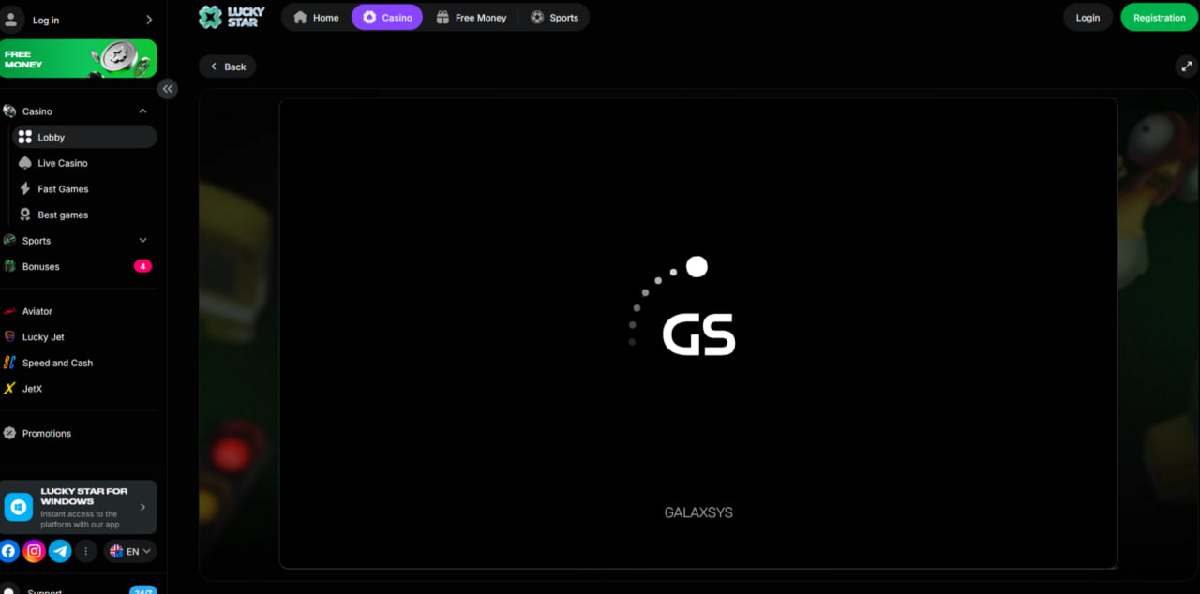 Galaxsys game provider overview for Chicken Crash