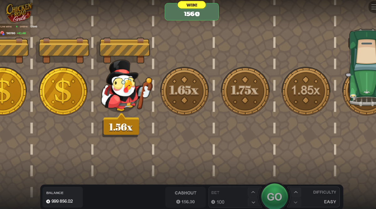 How to play Chicken Road Gold step by step gameplay screen How to play Chicken Road Gold step by step gameplay screen