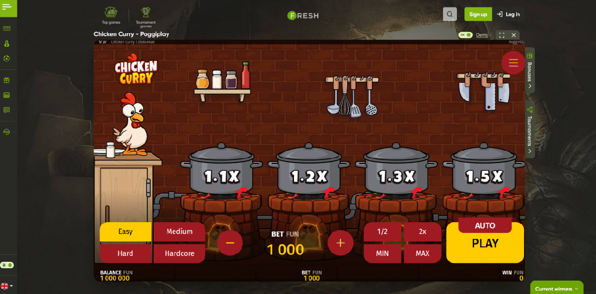 Chicken Curry game characteristics and main technical features