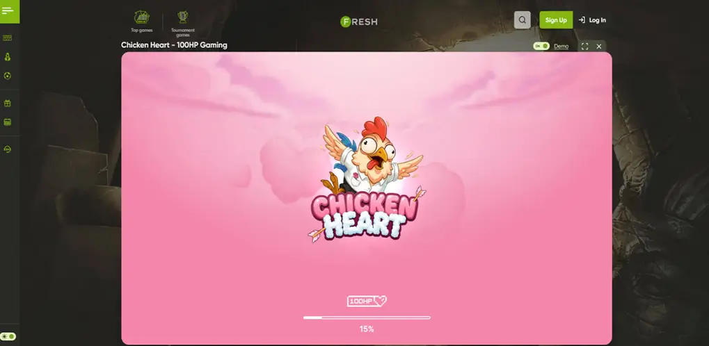Storyline and levels in Chicken Heart with Low, Medium, High and Extreme risk modes